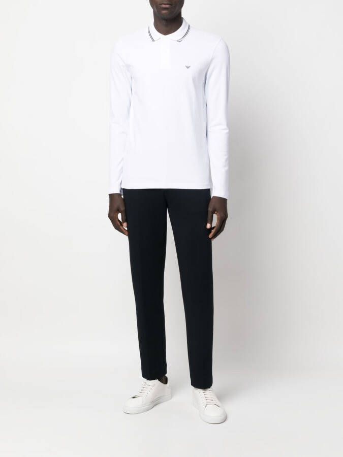 Emporio Armani Poloshirt met logoprint Wit