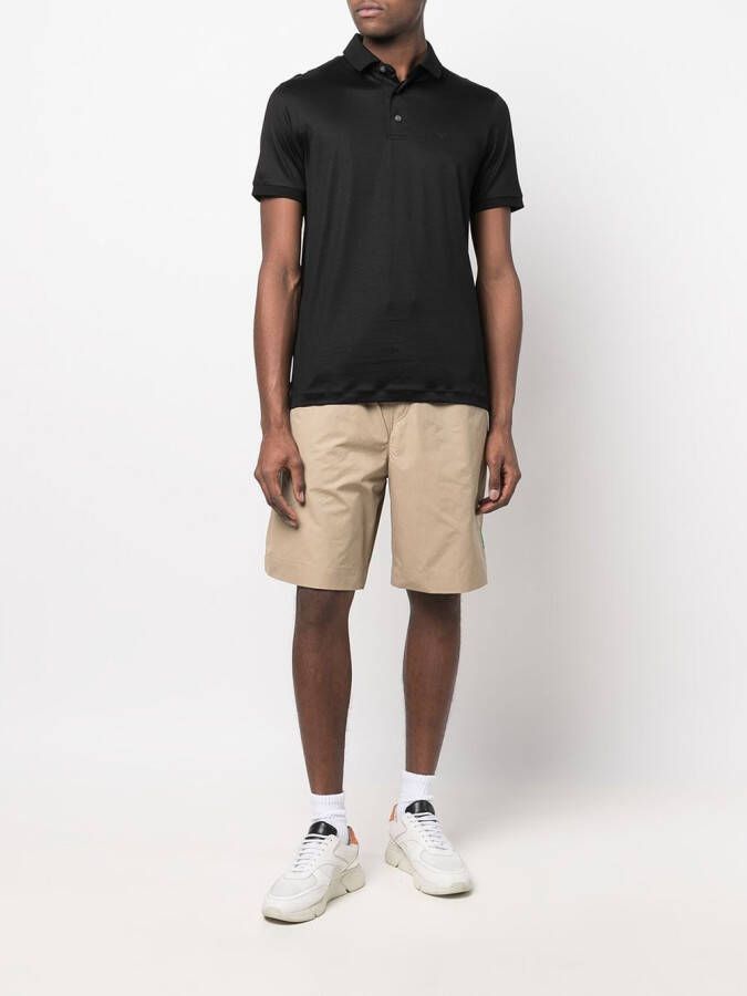 Emporio Armani Poloshirt met logoprint Zwart