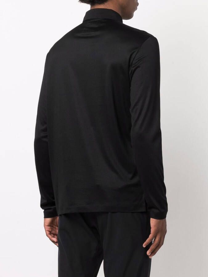 Emporio Armani Polotop met logoprint Zwart