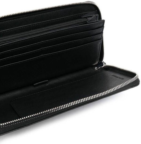 Emporio Armani Portemonnee met logoplakkaat Zwart