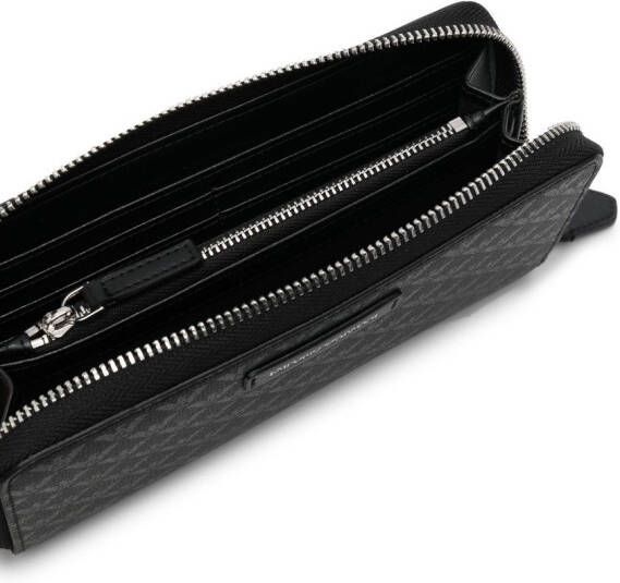 Emporio Armani Portemonnee met logoprint Zwart