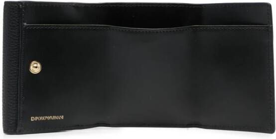 Emporio Armani Portemonnee van imitatieleer Zwart