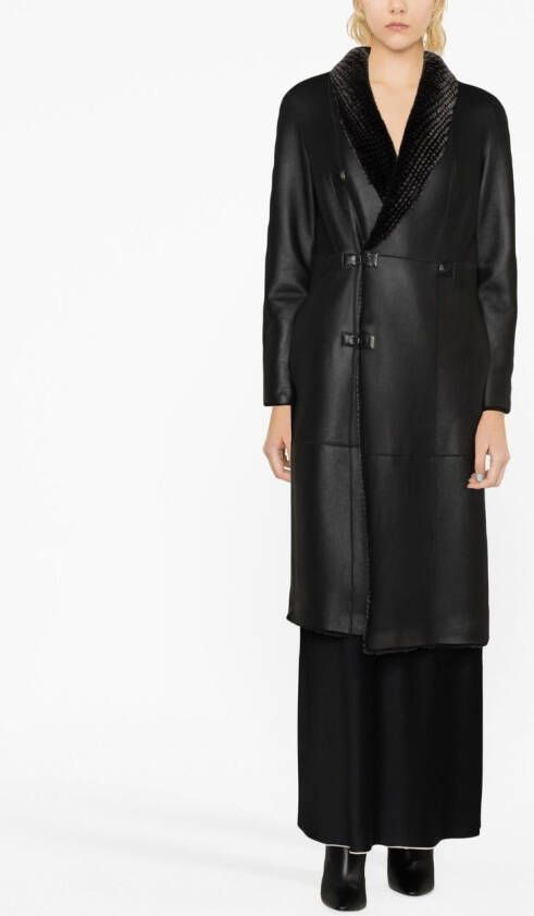 Emporio Armani Omkeerbare jas Zwart