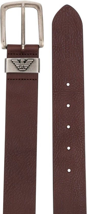Emporio Armani Riem met logo Bruin