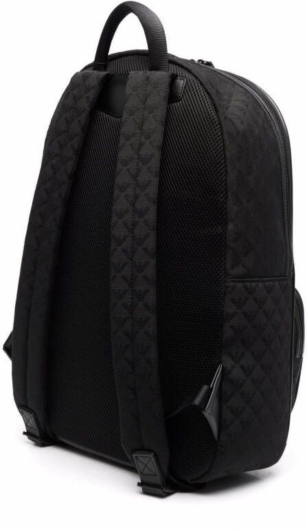 Emporio Armani Rugzak met jacquard logo Zwart