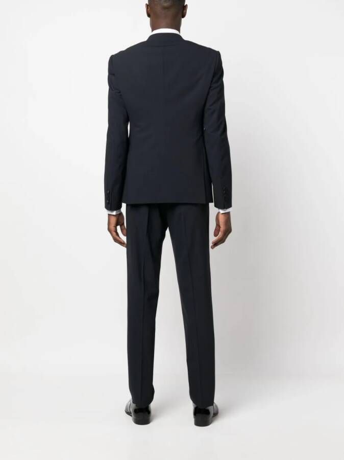 Emporio Armani Pak met enkele rij knopen en satijnen afwerking Blauw