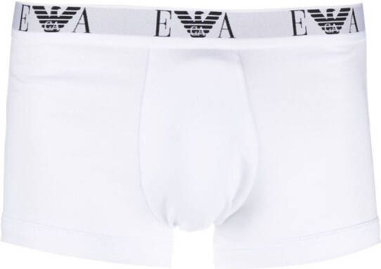 Emporio Armani Set van drie boxershorts met logo Wit