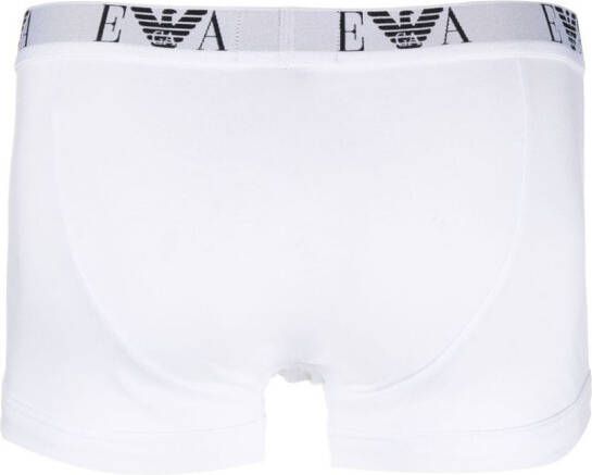 Emporio Armani Set van drie boxershorts met logo Wit
