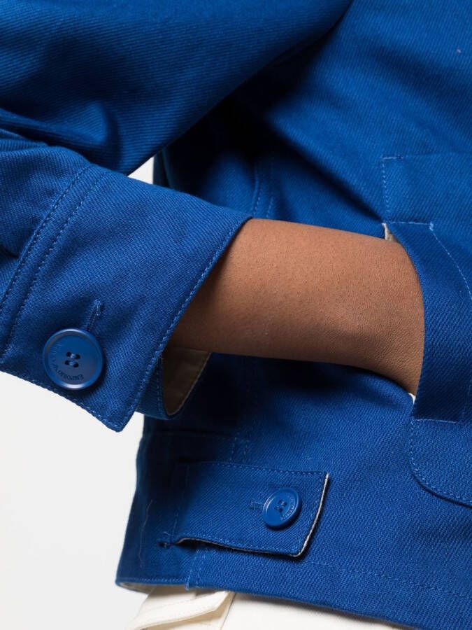 Emporio Armani Shirtjack met lange mouwen Blauw