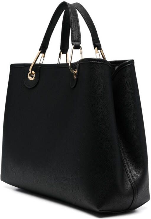 Emporio Armani Shopper met logo-reliëf Zwart