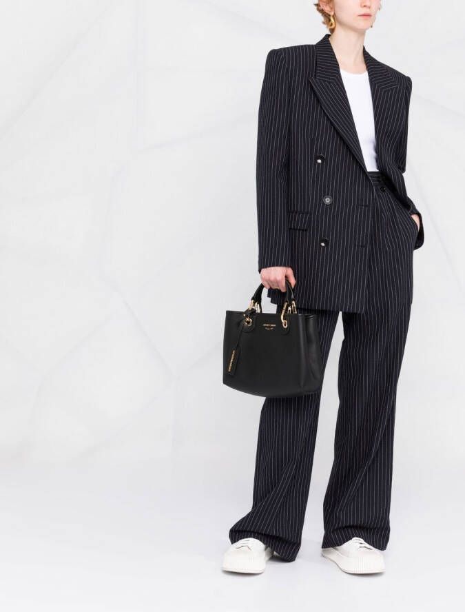 Emporio Armani Shopper met logo Zwart