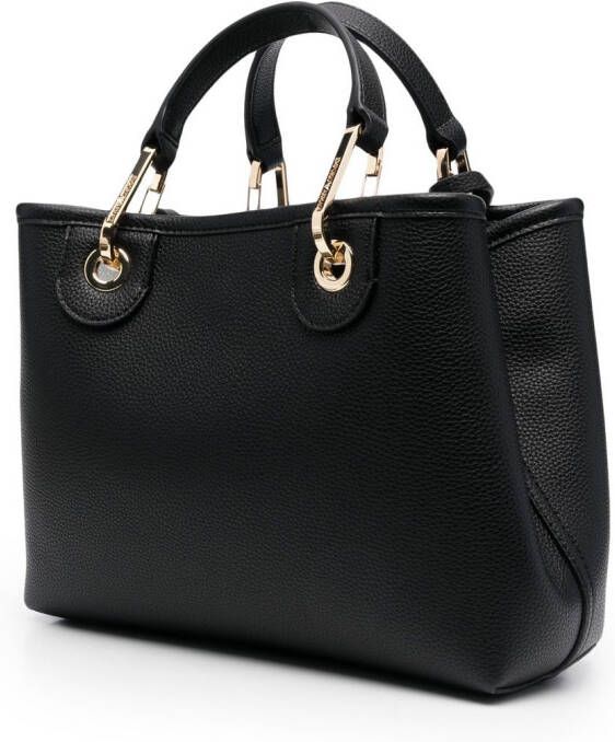Emporio Armani Shopper met logo Zwart