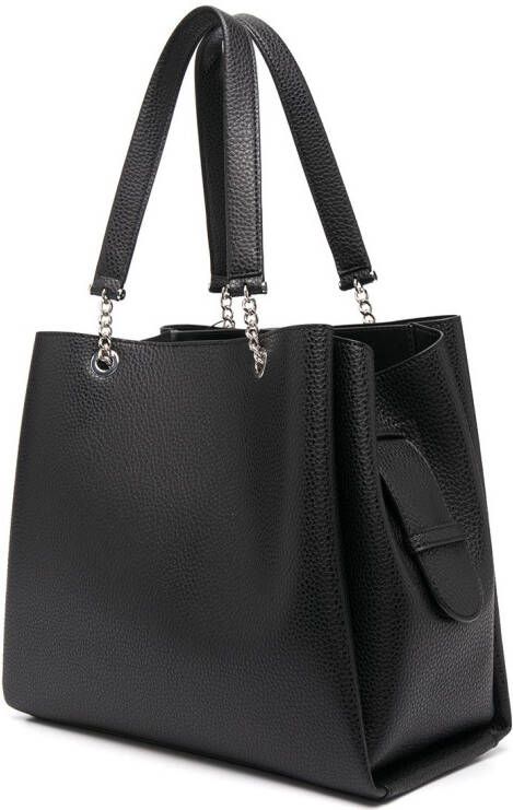 Emporio Armani Shopper met logoplakkaat Zwart