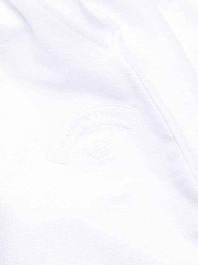 Emporio Armani Shorts met geborduurd logo Wit