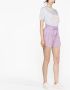 Emporio Armani Shorts met paperbag taille Paars - Thumbnail 3