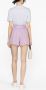 Emporio Armani Shorts met paperbag taille Paars - Thumbnail 4