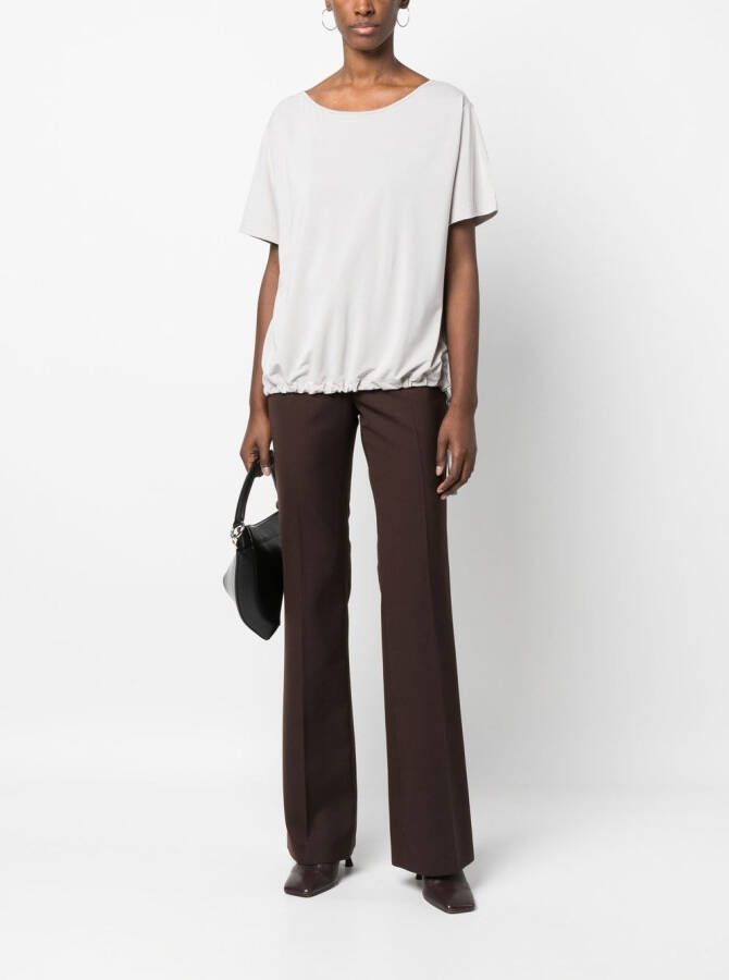 Emporio Armani T-shirt met strikdetail Grijs