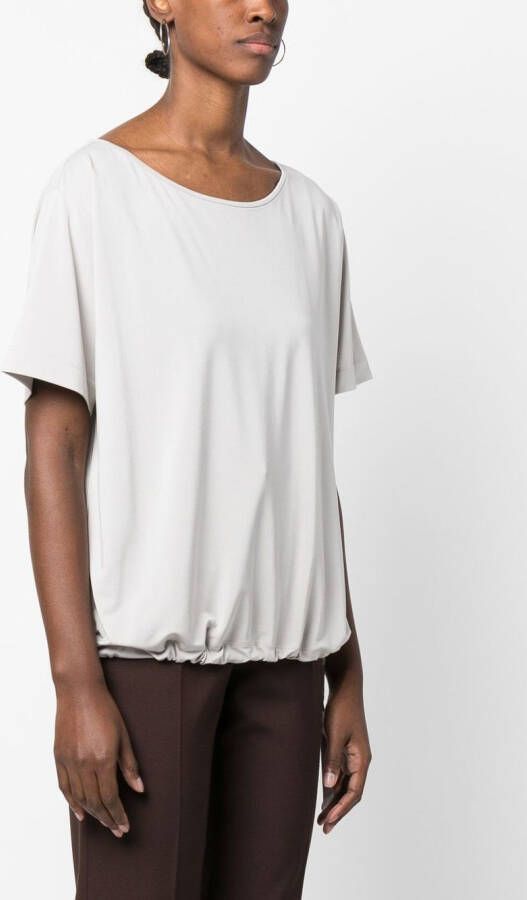 Emporio Armani T-shirt met strikdetail Grijs