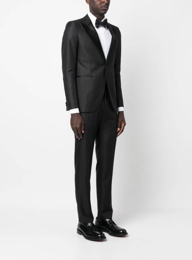 Emporio Armani Smoking met enkele rij knopen Zwart