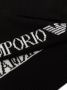 Emporio Armani Sjaal met logo intarsia Zwart - Thumbnail 3