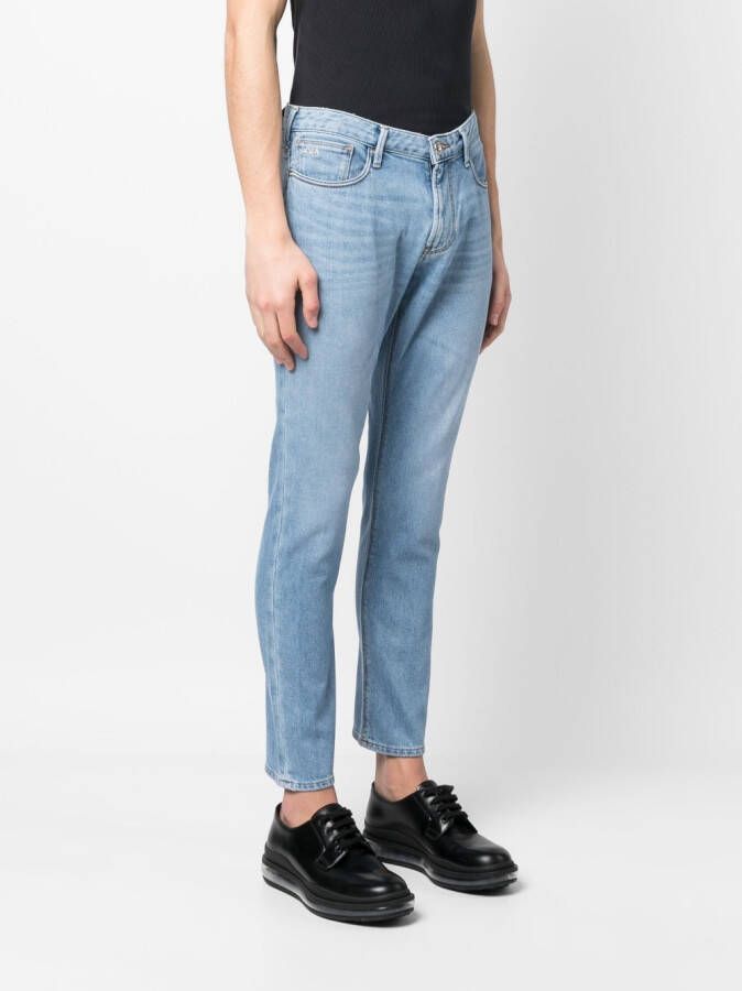 Emporio Armani Slim-fit jeans Blauw