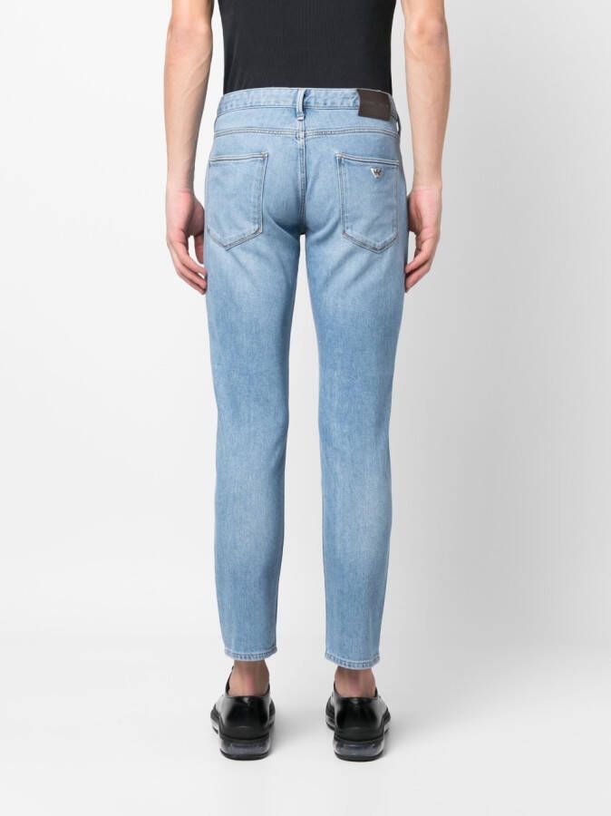 Emporio Armani Slim-fit jeans Blauw