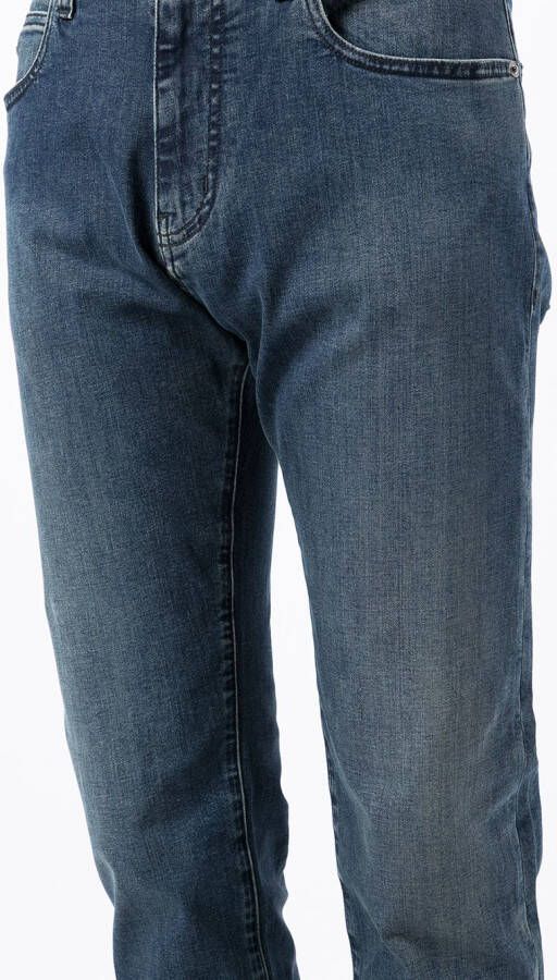 Emporio Armani J45 straight twill jeans Blauw