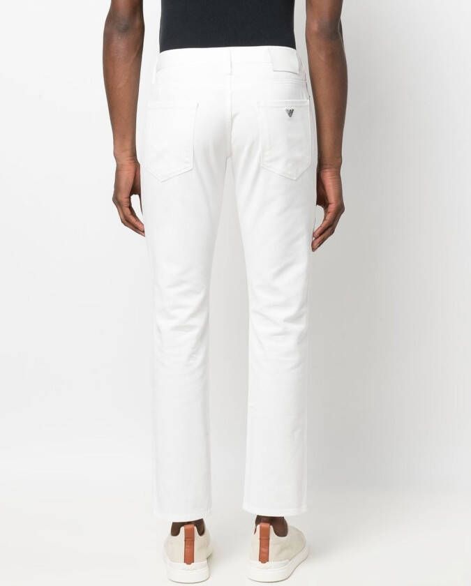 Emporio Armani Slim-fit jeans Wit