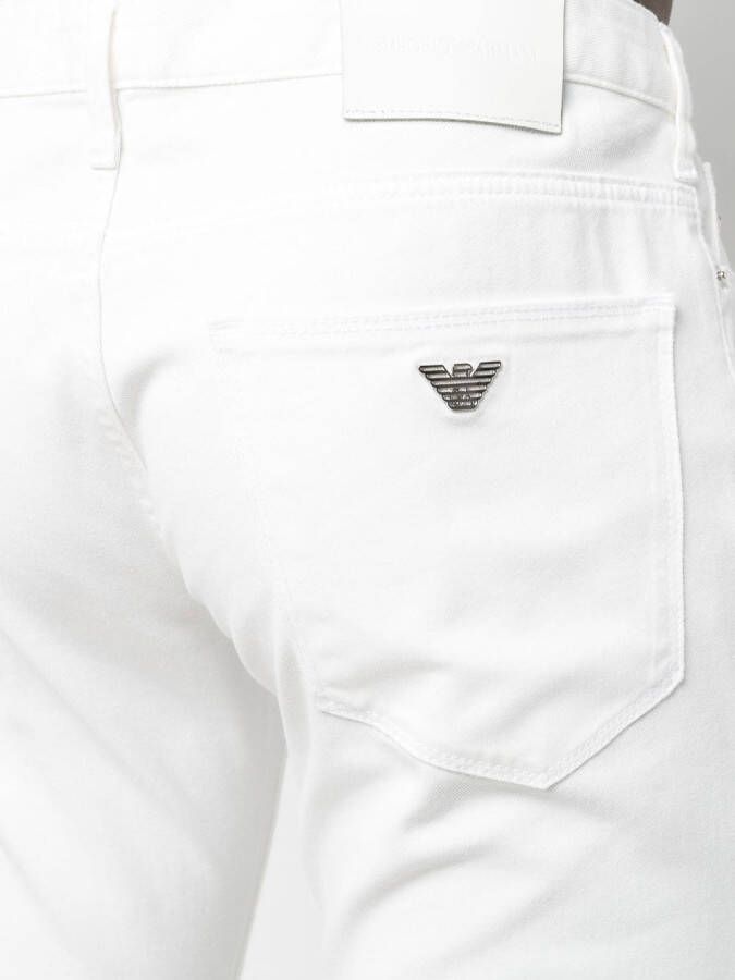 Emporio Armani Slim-fit jeans Wit