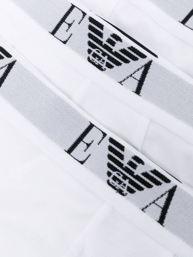 Emporio Armani Slip met logoband Wit
