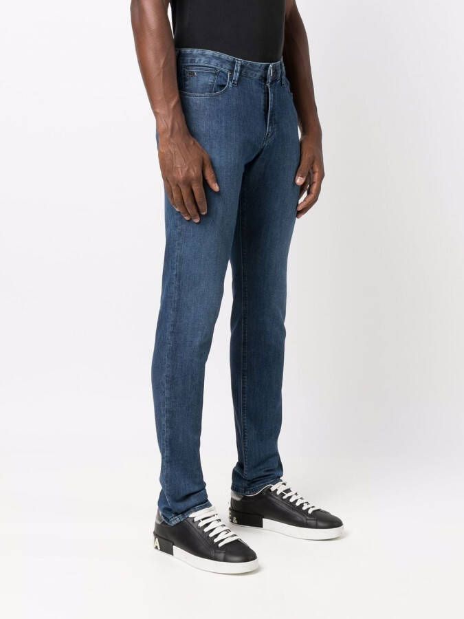 Emporio Armani J06 slim-fit jeans Blauw