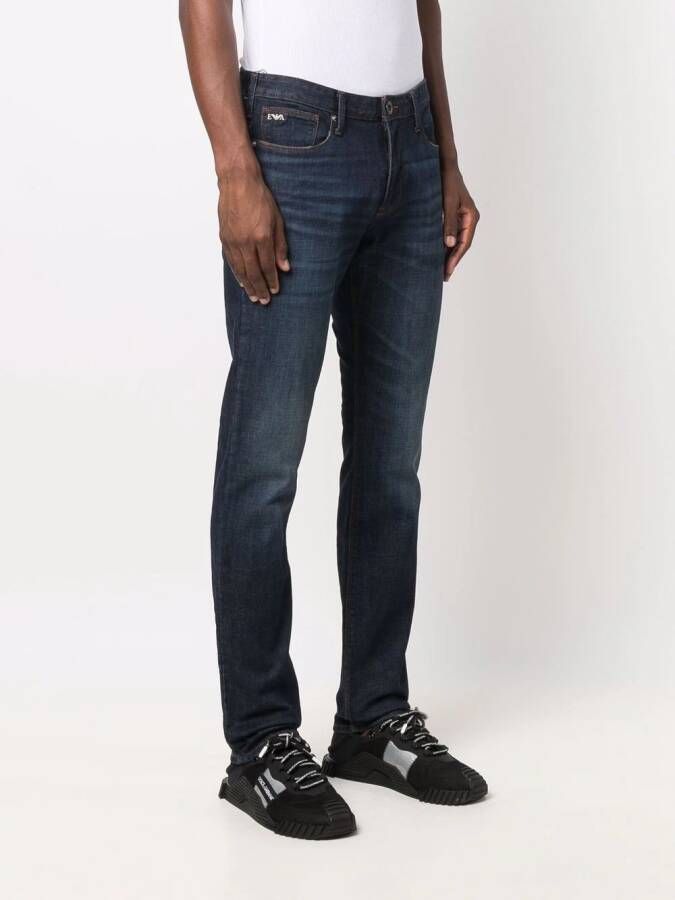 Emporio Armani Straight jeans Blauw