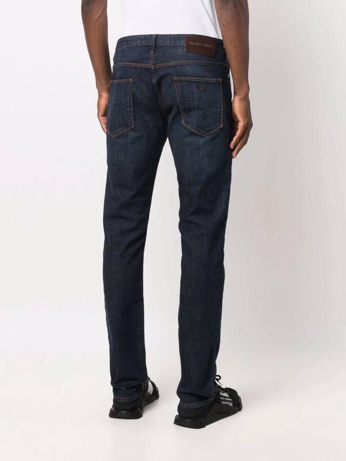 Emporio Armani Straight jeans Blauw