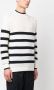 Emporio Armani Gestreepte geribbelde trui Wit - Thumbnail 3