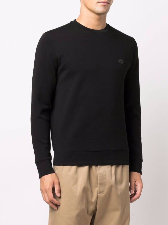Emporio Armani Sweater met logopatch Zwart