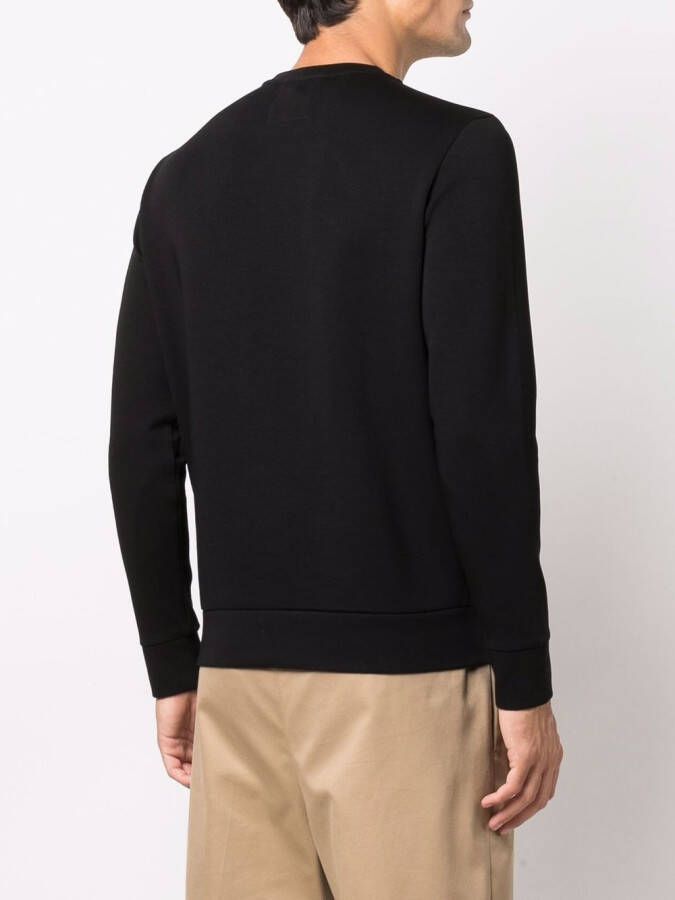 Emporio Armani Sweater met logopatch Zwart