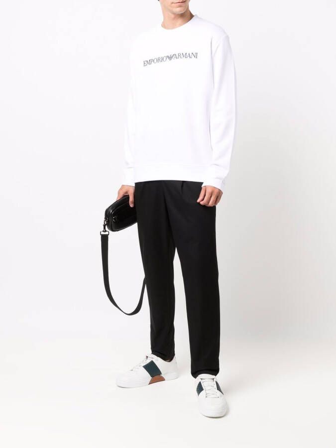 Emporio Armani Sweater met logoprint Wit
