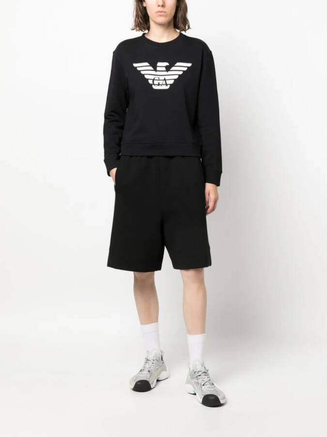 Emporio Armani Sweater met logoprint Zwart