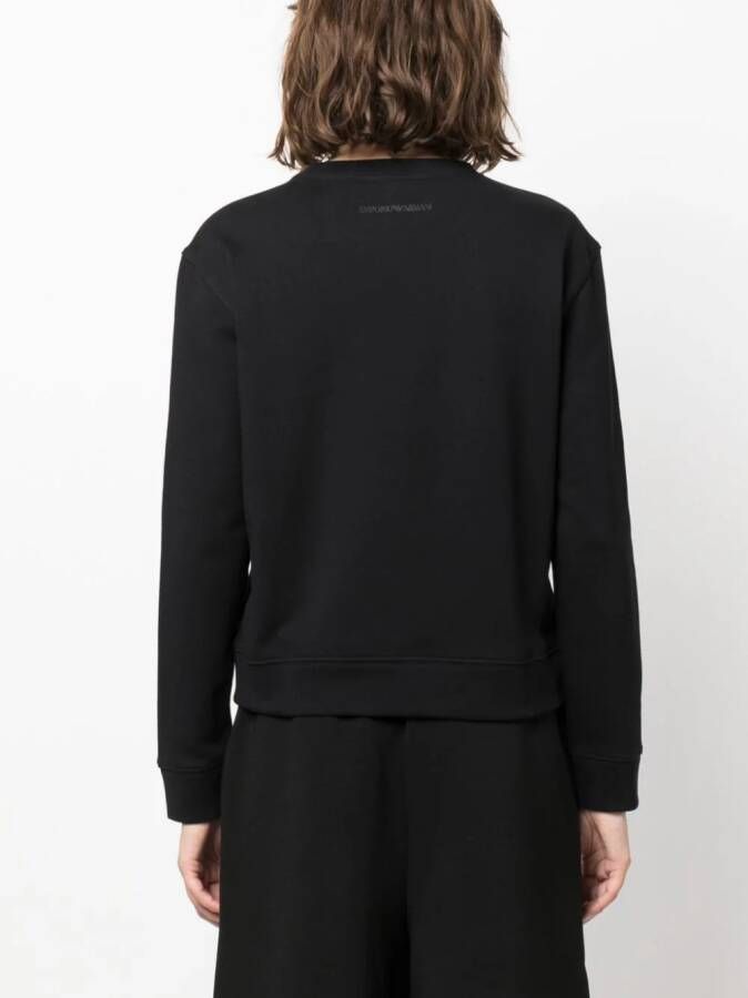 Emporio Armani Sweater met logoprint Zwart