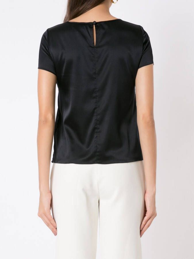 Emporio Armani Zijden blouse Blauw