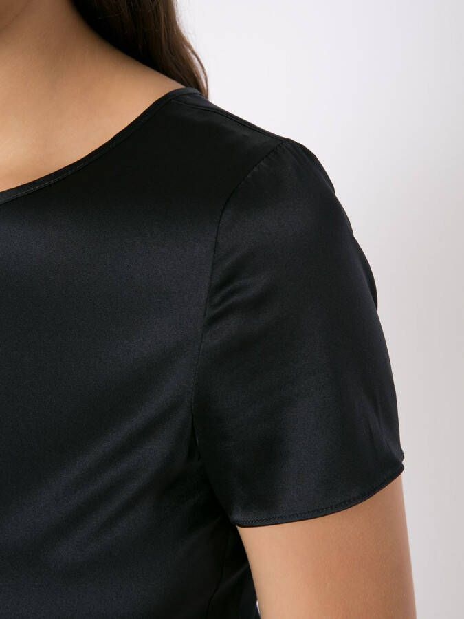Emporio Armani Zijden blouse Blauw