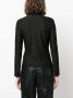 Emporio Armani T-shirt met logo jacquard Zwart - Thumbnail 4