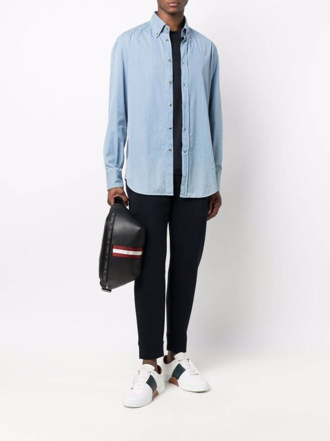Emporio Armani T-shirt met logopatch Blauw