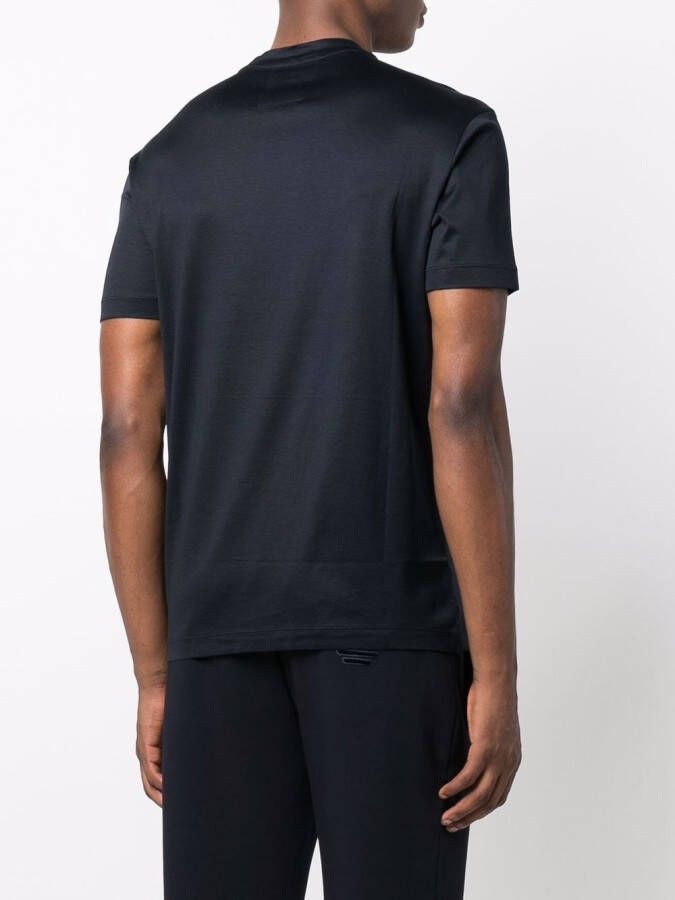 Emporio Armani T-shirt met logopatch Blauw