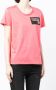 Emporio Armani T-shirt met logopatch Roze - Thumbnail 3