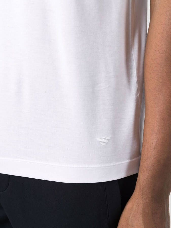 Emporio Armani T-shirt met logopatch Wit