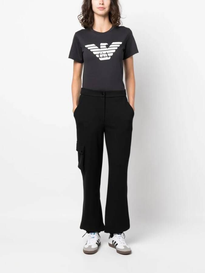 Emporio Armani T-shirt met logoprint Blauw