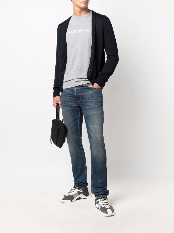 Emporio Armani T-shirt met logoprint Grijs