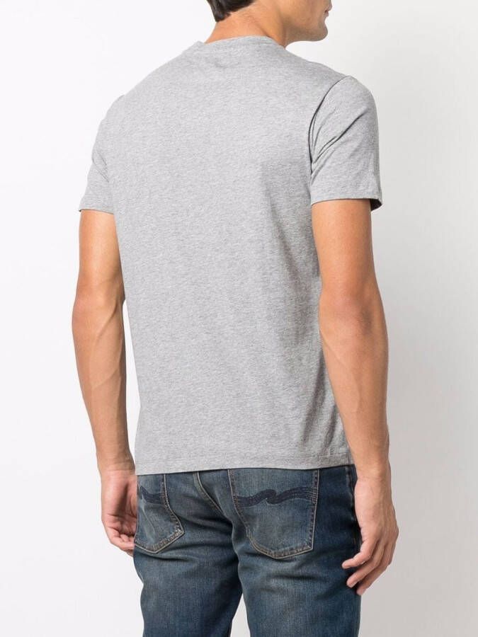 Emporio Armani T-shirt met logoprint Grijs