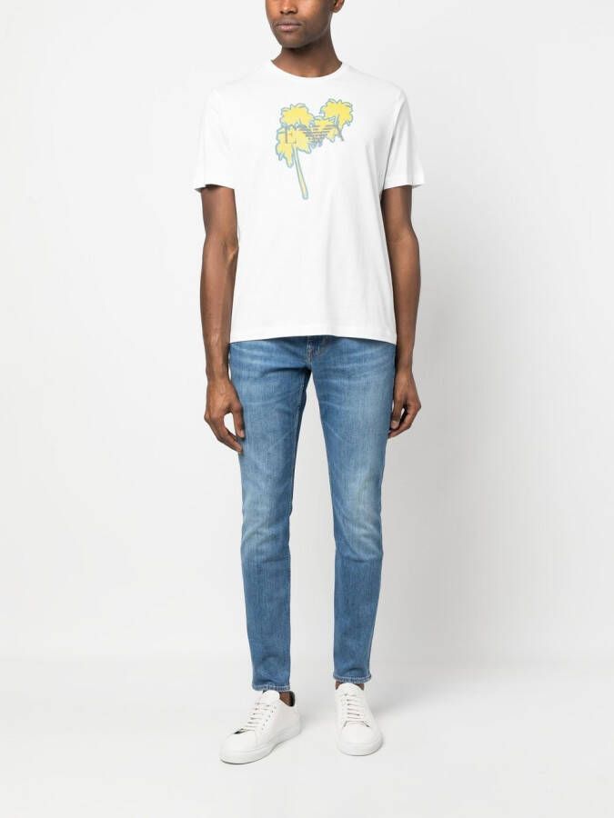 Emporio Armani T-shirt met logoprint Wit